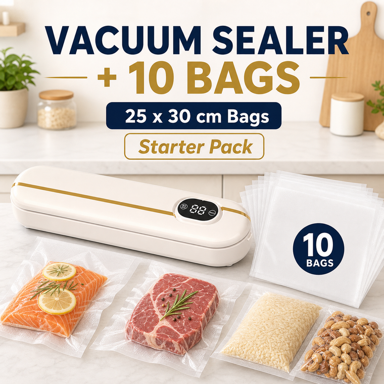 FreshLock Vacuum Sealer + 10 Bags